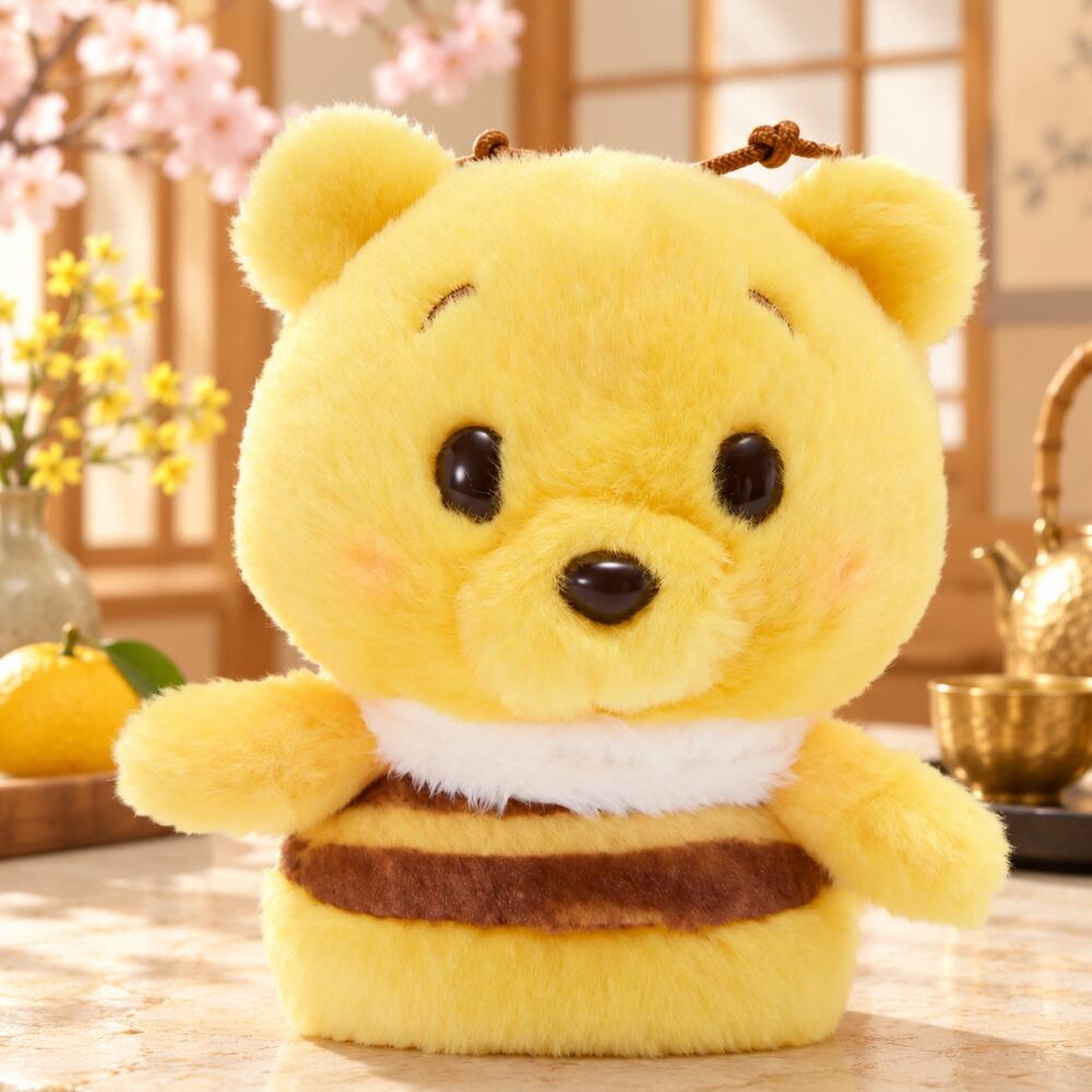Disney Winnie the Pooh Bee Urupocha-Chan Plush 4.5" Japan Exclusive